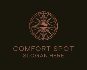 Travel Mountain Compass logo design