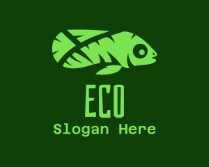 Green Tropical Fish Logo