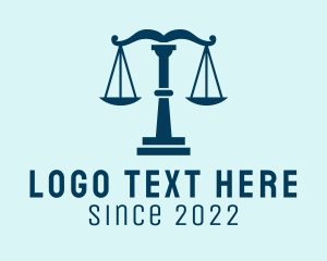 Criminologist - Blue Scale Law Firm logo design