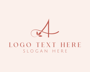 Stylist - Flower Spa Letter A logo design