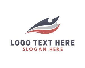 Political - America Airline Logistics Wing logo design