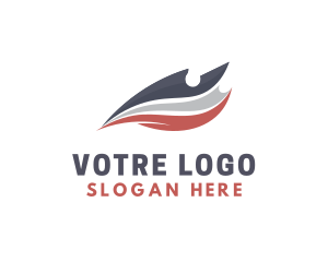 United States - America Airline Logistics Wing logo design