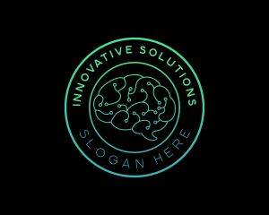 Innovation - Brain Data Circuit Innovations logo design