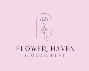 Flower Wellness Garden logo design