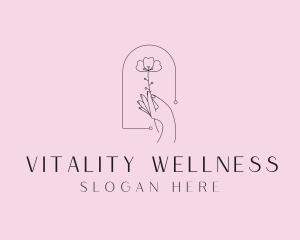 Flower Wellness Garden logo design