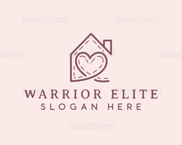 Heart House Love Logo