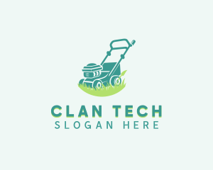 Backyard - Gardening Lawn Mower logo design