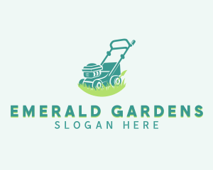 Gardening Lawn Mower logo design