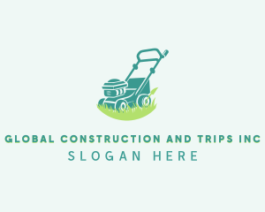 Landscaper - Gardening Lawn Mower logo design