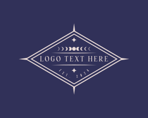 Fortune Teller - Spiritual Celestial Moon logo design