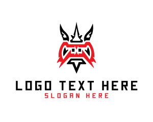 Dragon Head - Wild Dragon Creature logo design