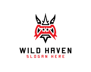 Wild Dragon Creature logo design