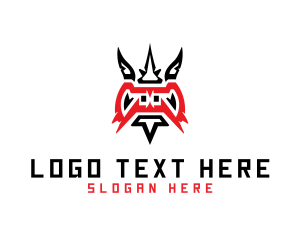 Chinese - Wild Dragon Creature logo design