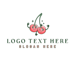 Juice - Fruit Cherry Juice logo design