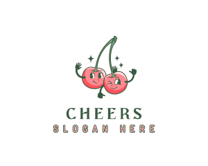 Fruit Cherry Cafe Logo