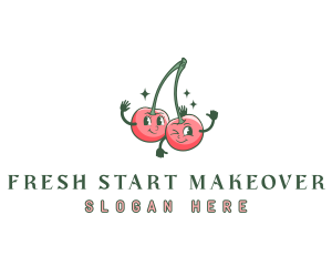 Fruit Cherry Juice logo design