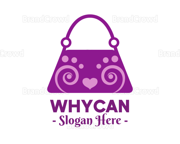 Fancy Purple Bag Logo