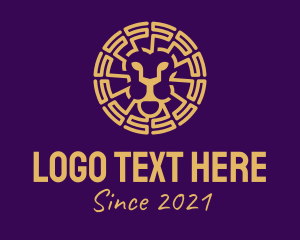 Leader - Golden Lion Emblem logo design