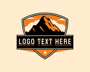 Camping - Mountain Outdoor Exploration logo design