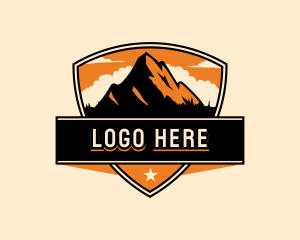 Trails - Mountain Outdoor Exploration logo design