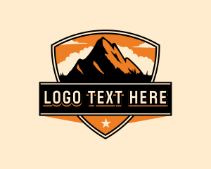 Explore - Mountain Outdoor Exploration logo design
