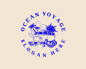 Hippie Beach Van logo design