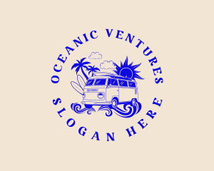 Hippie Beach Van logo design