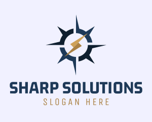 Sharp - Nautical Electrical Compass logo design