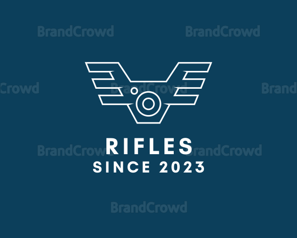 Camera Wings Drone Logo