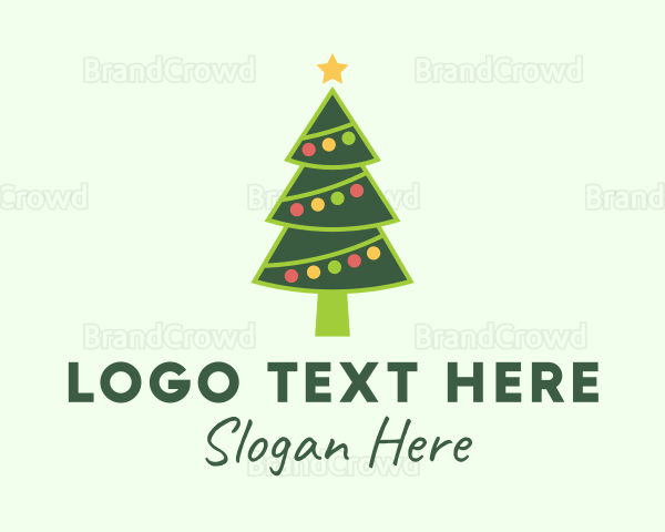 Holiday Christmas Tree Logo