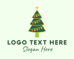 Gift Giving - Holiday Christmas Tree logo design