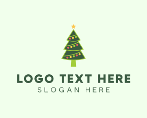 Holiday Christmas Tree Logo