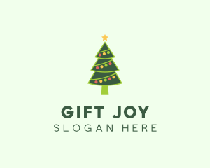 Holiday Christmas Tree logo design