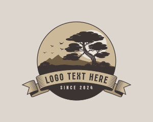 Wilderness - Nature Tree Landscape logo design