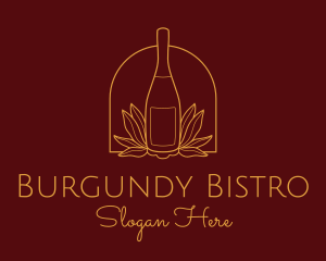 Wine Bottle Drink  logo design