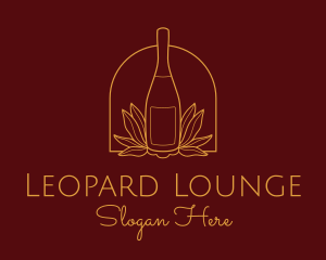 Wine Bottle Drink  logo design