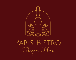 Wine Bottle Drink  logo design