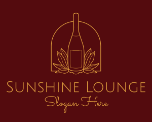 Wine Bottle Drink  logo design