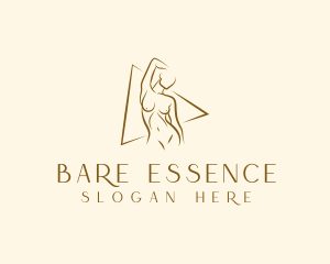 Nude - Erotic Feminine Nude logo design