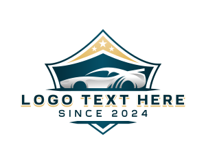 Racer - Sports Car Badge logo design