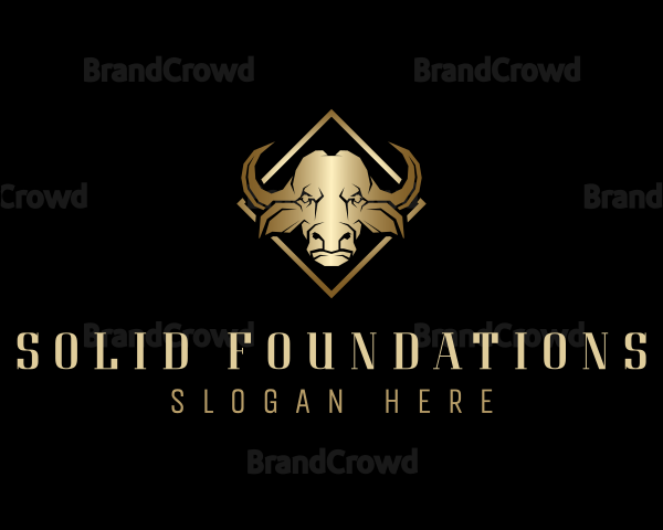 Luxury Bull Animal Logo