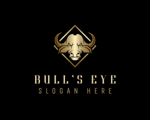 Luxury Bull Animal logo design