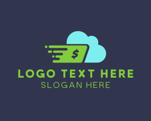 Swift - Express Money Changer Cloud logo design