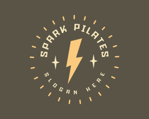 Spark Electric Power Energy logo design