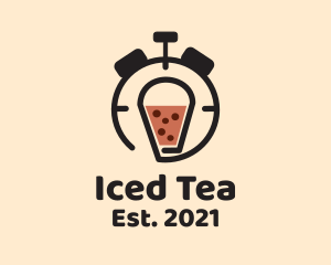 Boba Tea Timer  logo design