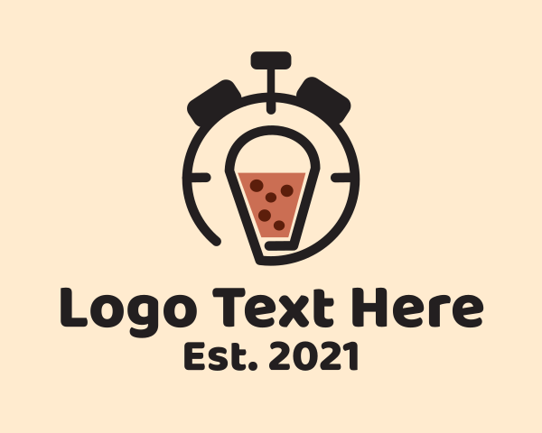 Boba Tea - Boba Tea Timer logo design