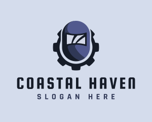 Industrial Welding Helmet logo design