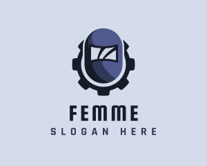 Industrial Welding Helmet logo design