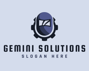 Industrial Welding Helmet logo design