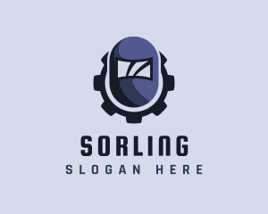 Industrial Welding Helmet logo design